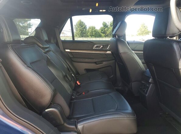 1FM5K8FH4JGC83521 2018 FORD EXPLORER Blue Սալոնի հետևի տեսք