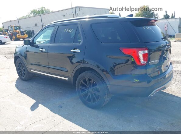 1FM5K8FH5HGC85840 2017 FORD EXPLORER Черный Задняя левая четверть