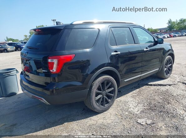 1FM5K8FH5HGC85840 2017 FORD EXPLORER Черный Задняя правая четверть