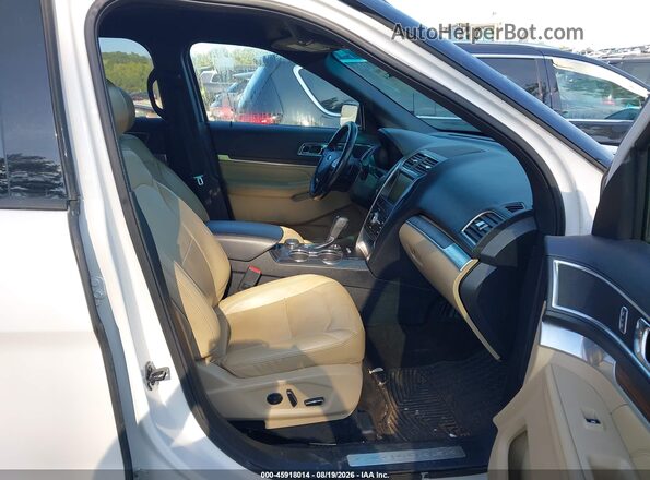 1FM5K8FH6GGA74614 2016 FORD EXPLORER White Widok wnętrza z przodu