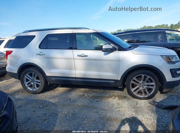 1FM5K8FH6GGA74614 2016 FORD EXPLORER White Widok wnętrza z tyłu