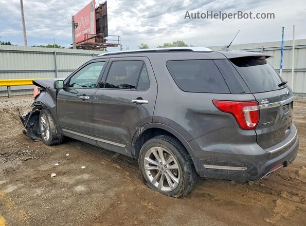 1FM5K8FH6JGC93516 2018 FORD EXPLORER Charcoal Հետևի ձախ