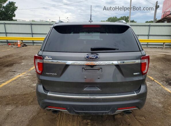 1FM5K8FH6JGC93516 2018 FORD EXPLORER Charcoal Հետևի տեսք