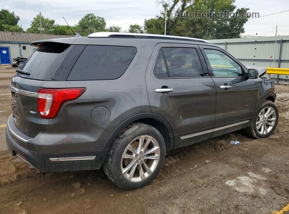 1FM5K8FH6JGC93516 2018 FORD EXPLORER Charcoal Հետևի աջ