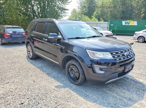 1FM5K8FH7HGC66304 2017 FORD EXPLORER Black Front right
