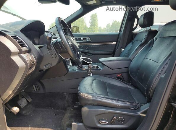 1FM5K8FH7HGC66304 2017 FORD EXPLORER Black Front interior view
