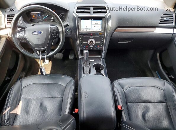 1FM5K8FH7HGC66304 2017 FORD EXPLORER Black Dashboard view