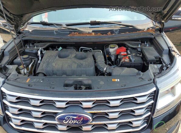 1FM5K8FH7HGC66304 2017 FORD EXPLORER Black Engine compartment view