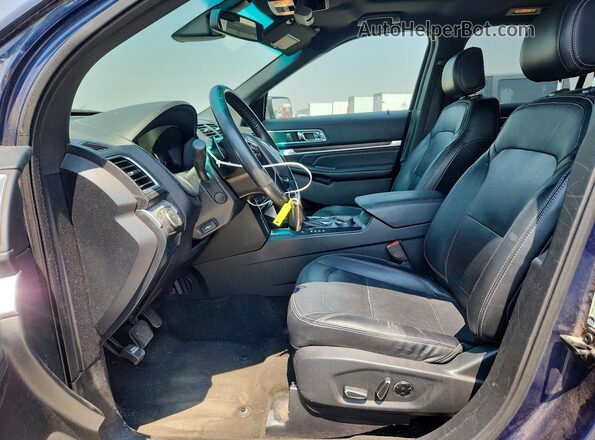 1FM5K8FH9GGA68340 2016 FORD EXPLORER Blue წინა სალონის ხედი