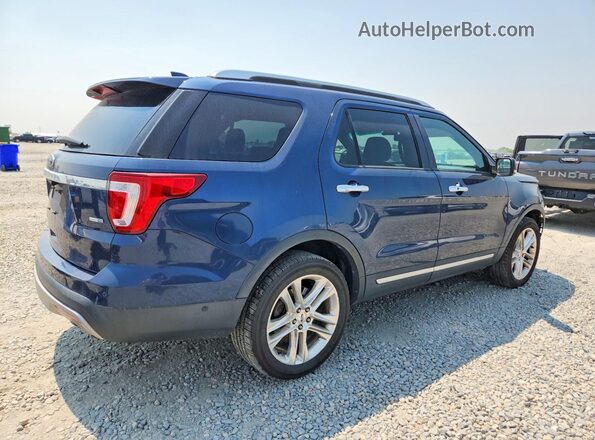 1FM5K8FH9GGA68340 2016 FORD EXPLORER Blue უკანა მარჯვენა