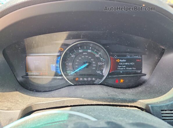 1FM5K8FH9GGA68340 2016 FORD EXPLORER Blue ხელსაწყოთა პანელის ხედი