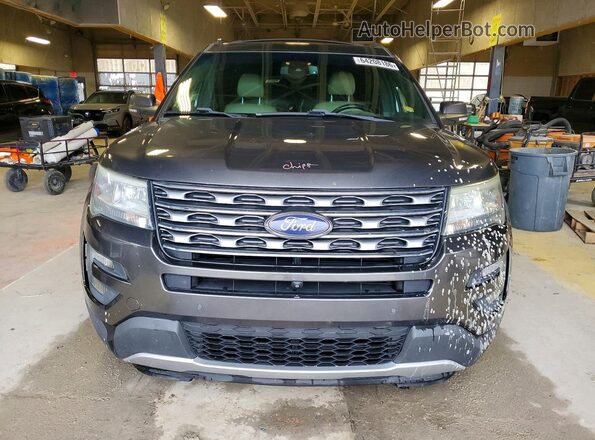 1FM5K8FH9GGA69715 2016 FORD EXPLORER Gray Front view
