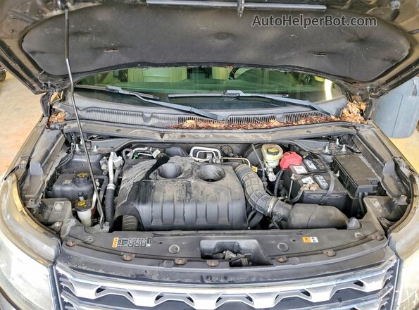 1FM5K8FH9GGA69715 2016 FORD EXPLORER Gray Engine compartment view