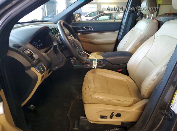 1FM5K8FH9GGA69715 2016 FORD EXPLORER Gray Front interior view