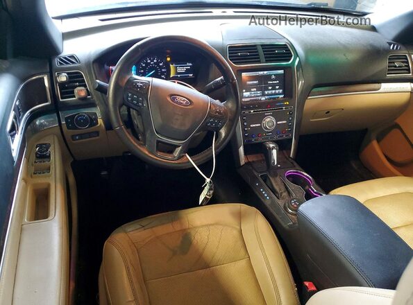 1FM5K8FH9GGA69715 2016 FORD EXPLORER Gray Dashboard view