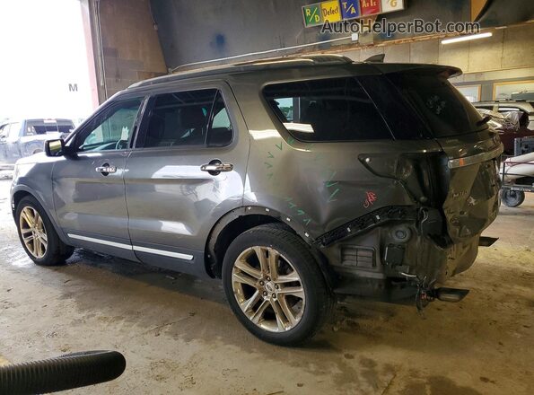1FM5K8FH9GGA69715 2016 FORD EXPLORER Gray Rear left