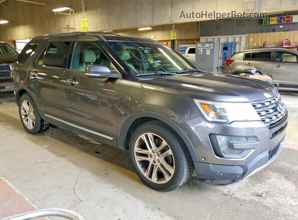 1FM5K8FH9GGA69715 2016 FORD EXPLORER Gray Front right