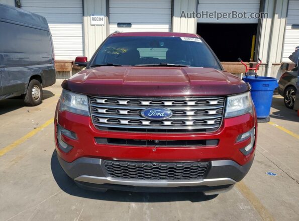 1FM5K8FH9GGD00466 2016 FORD EXPLORER Red Vista frontal
