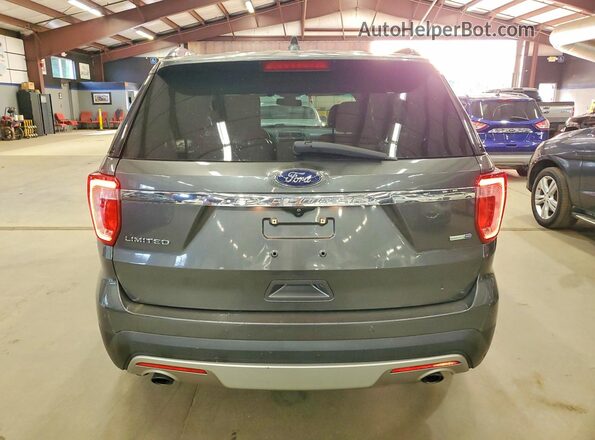 1FM5K8FH9HGA02131 2017 FORD EXPLORER Gray Rear view