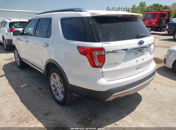 1FM5K8FHXGGD10147 2016 FORD EXPLORER White Rear left