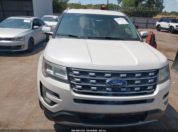 1FM5K8FHXGGD10147 2016 FORD EXPLORER White Instrument cluster view
