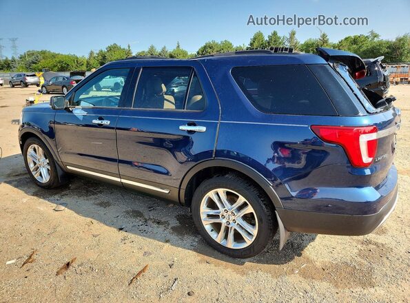 1FM5K8FHXHGC08932 2017 FORD EXPLORER Blue Tył lewy