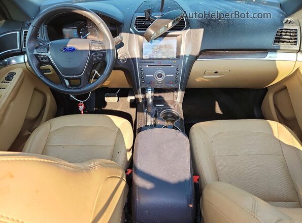 1FM5K8FHXHGC08932 2017 FORD EXPLORER Blue Widok deski rozdzielczej