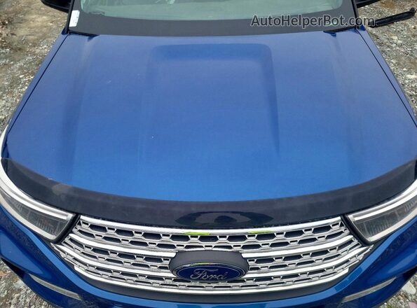 1FM5K8FW7MNA16372 2021 FORD EXPLORER Blue Vista interior trasera