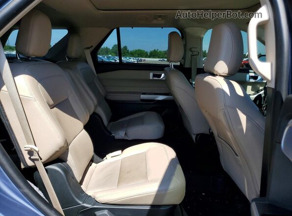 1FM5K8FW9MNA06362 2021 FORD EXPLORER Синий Вид задней части салона