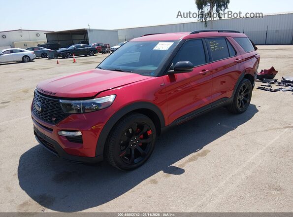 1FM5K8GC0LGA03535 2020 FORD EXPLORER Burgundy Передня ліва чверть