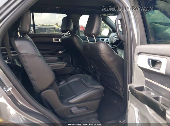1FM5K8GC1MGC47325 2021 FORD EXPLORER Gray Widok naklejki z numerem VIN