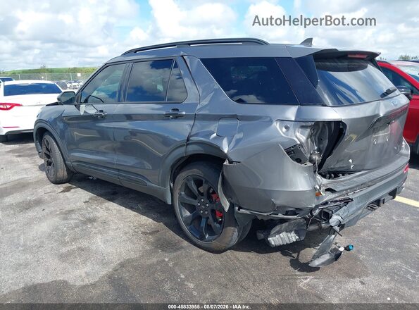 1FM5K8GC1MGC47325 2021 FORD EXPLORER Gray Tył lewy