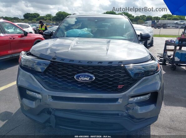 1FM5K8GC1MGC47325 2021 FORD EXPLORER Gray Widok zestawu wskaźników