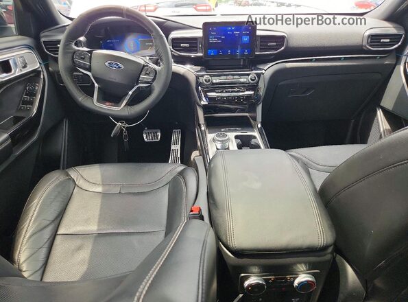 1FM5K8GC1NGA41598 2022 FORD EXPLORER Gray Dashboard view