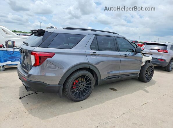 1FM5K8GC1NGA41598 2022 FORD EXPLORER Gray Rear right