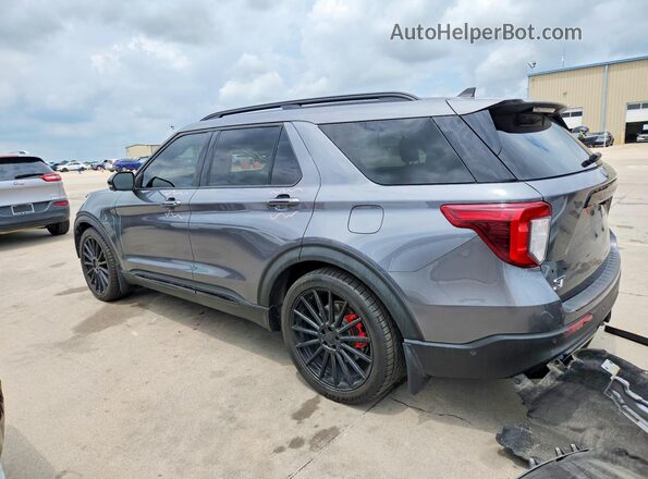 1FM5K8GC1NGA41598 2022 FORD EXPLORER Gray Rear left