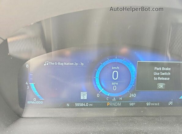 1FM5K8GC1NGA41598 2022 FORD EXPLORER Gray Instrument cluster view