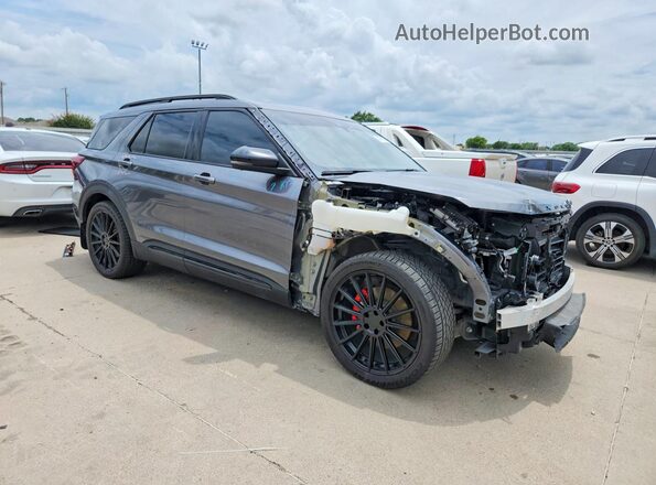 1FM5K8GC1NGA41598 2022 FORD EXPLORER Gray Front right