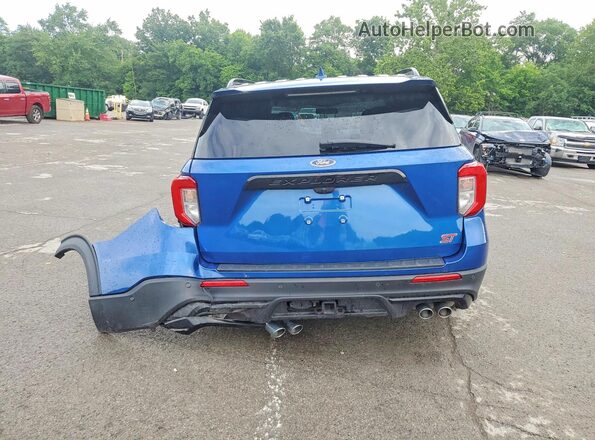 1FM5K8GC2LGA98535 2020 FORD EXPLORER Blue Հետևի տեսք