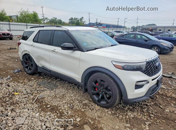 1FM5K8GC2LGB09968 2020 FORD EXPLORER White Delantero derecho