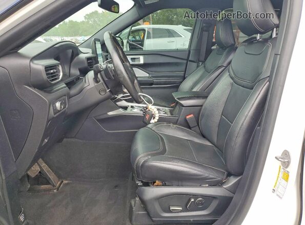 1FM5K8GC2LGB09968 2020 FORD EXPLORER White Vista interior delantera