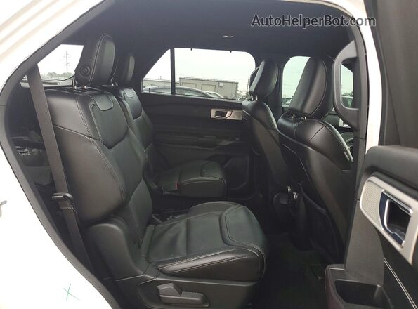 1FM5K8GC2LGB09968 2020 FORD EXPLORER White Vista interior trasera