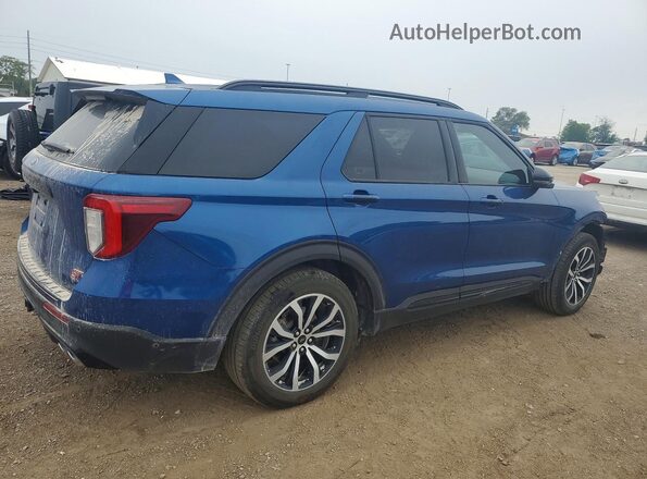 1FM5K8GC2LGB44512 2020 FORD EXPLORER Blue Rear right