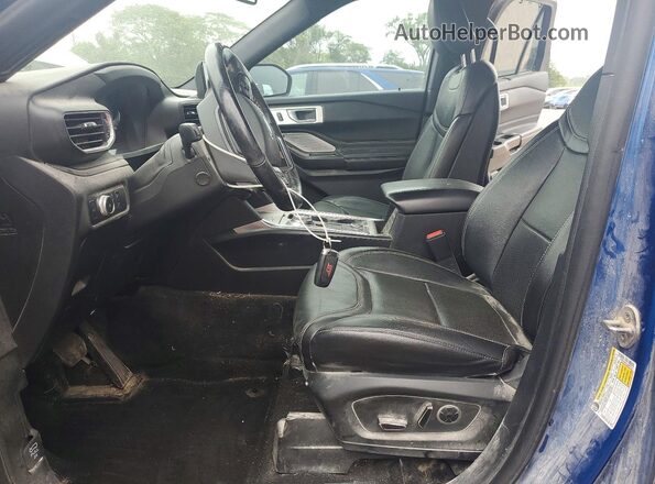1FM5K8GC2LGB44512 2020 FORD EXPLORER Blue Front interior view
