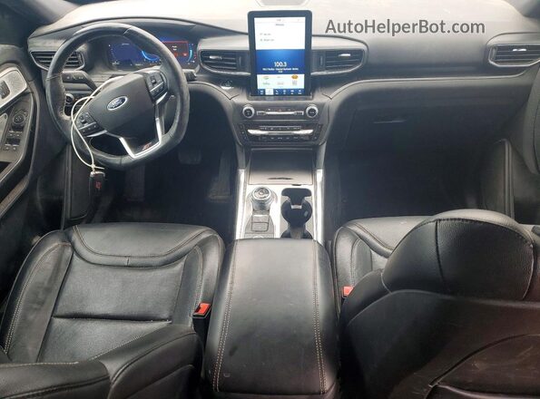 1FM5K8GC2LGB44512 2020 FORD EXPLORER Blue Dashboard view