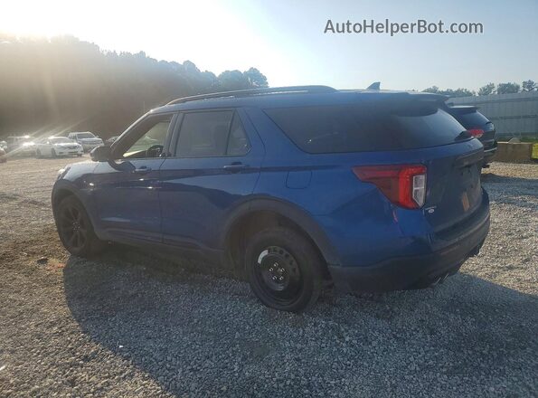 1FM5K8GC2MGA79081 2021 FORD EXPLORER Blue უკანა მარცხენა