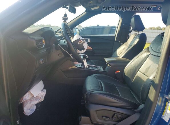 1FM5K8GC2MGA79081 2021 FORD EXPLORER Blue წინა სალონის ხედი