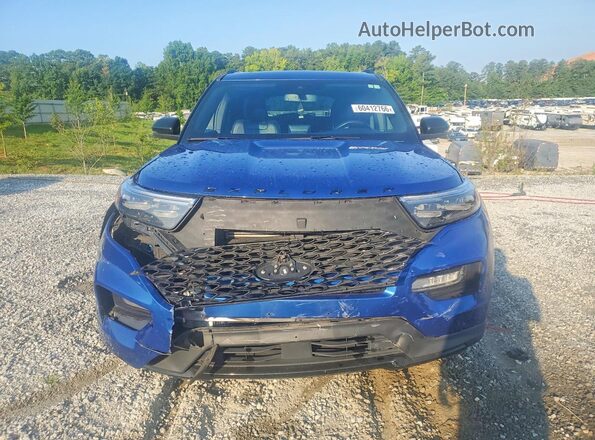 1FM5K8GC2MGA79081 2021 FORD EXPLORER Blue წინა ხედი