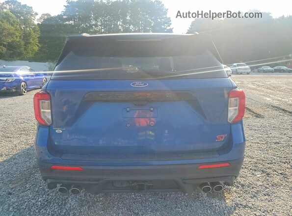 1FM5K8GC2MGA79081 2021 FORD EXPLORER Blue უკანა ხედი
