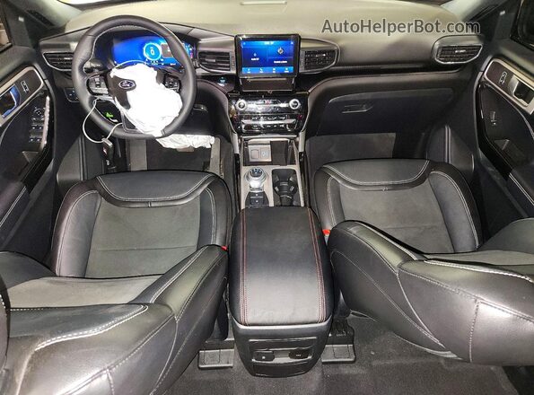 1FM5K8GC2NGA71838 2022 FORD EXPLORER White Առջևի վահանակի տեսք